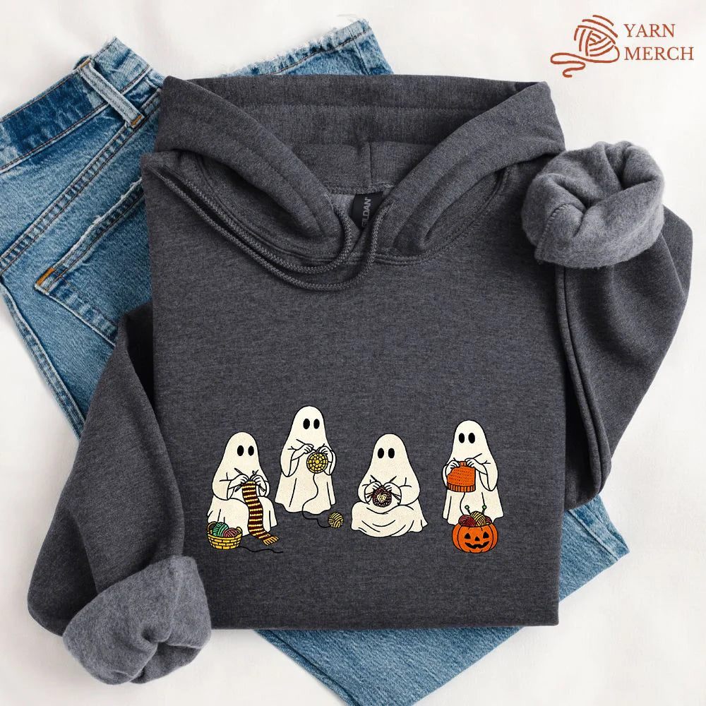 Ghost Stitchers Society Hoodie - Prismatic Fiber Arts