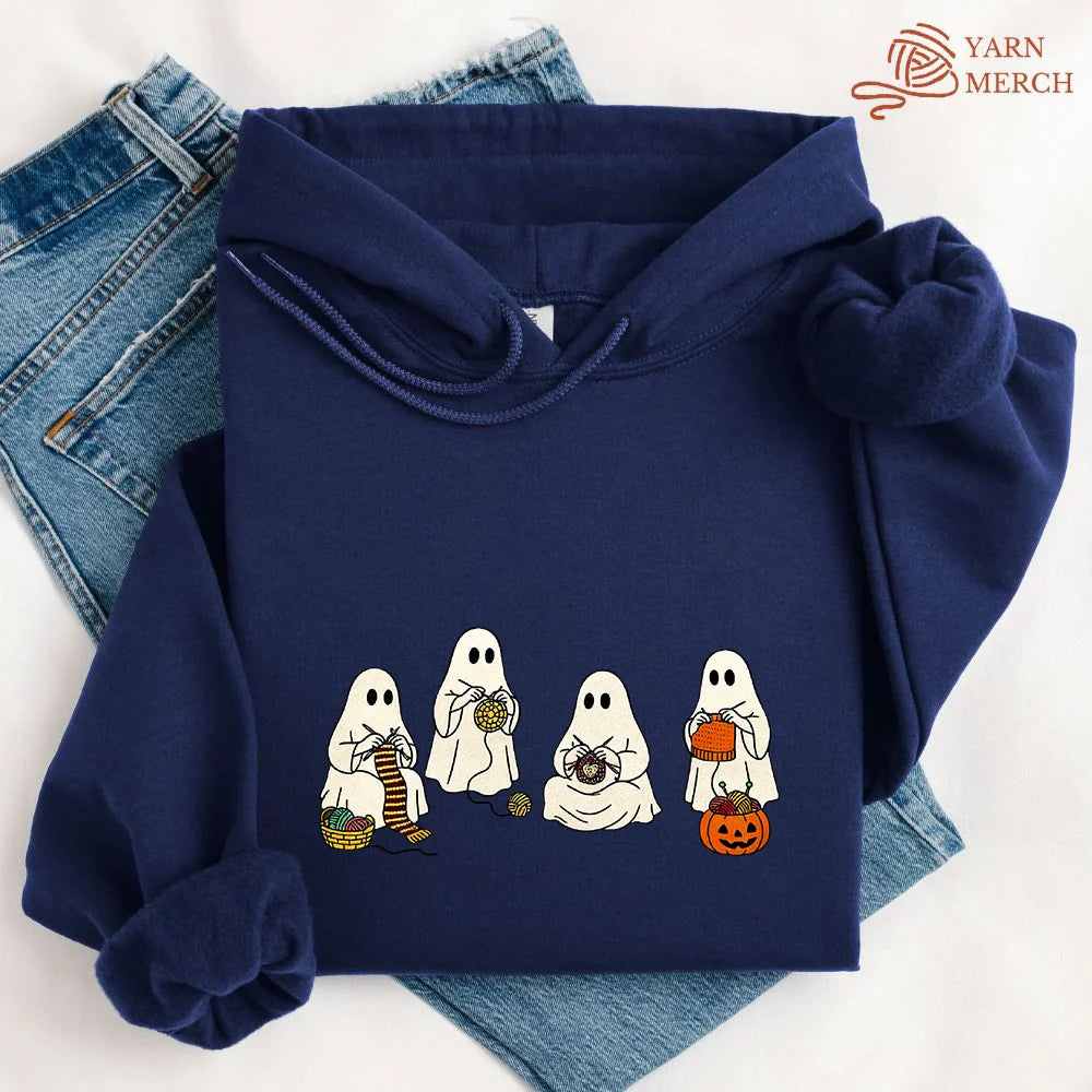 Ghost Stitchers Society Hoodie - Prismatic Fiber Arts