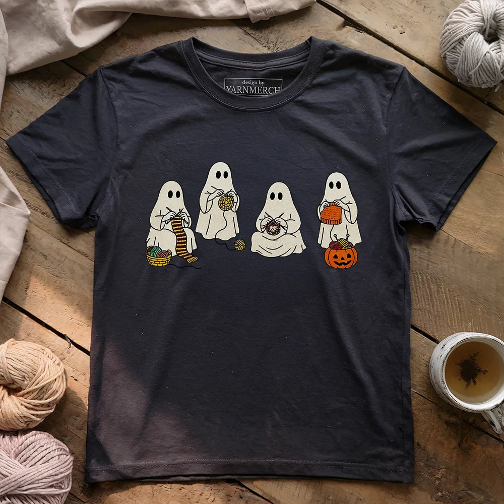 Ghost Stitchers Society T-shirt - Prismatic Fiber Arts