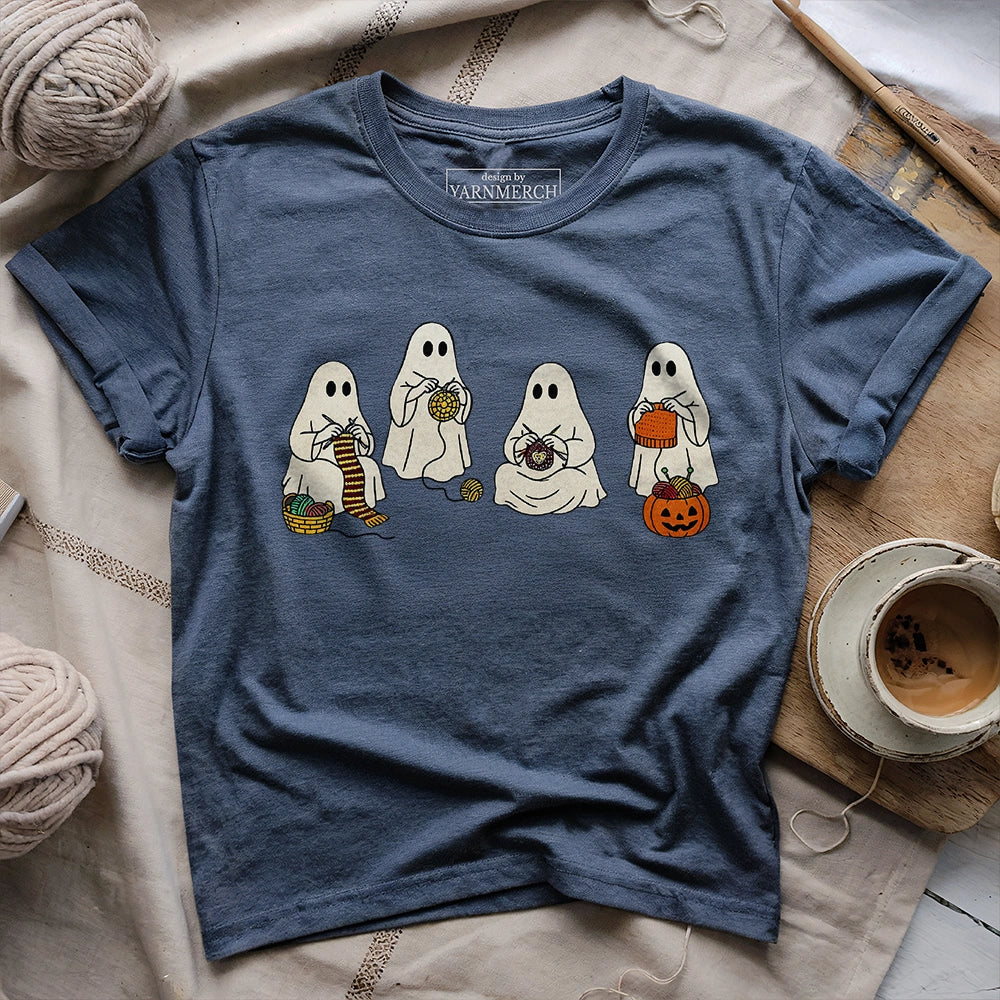 Ghost Stitchers Society T-shirt - Prismatic Fiber Arts