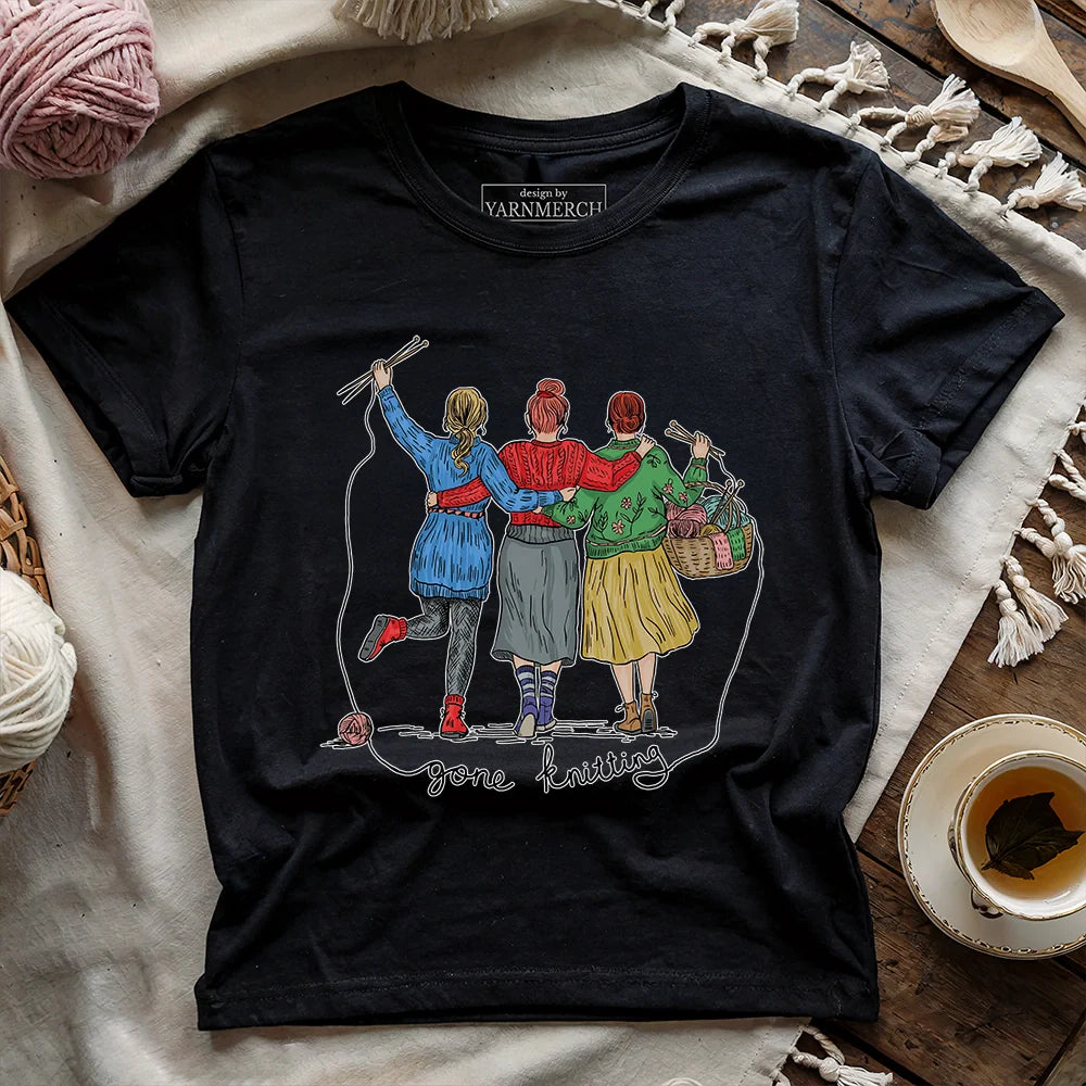 Girls Gone Knitting T-shirt - Prismatic Fiber Arts
