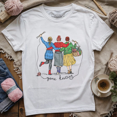 Girls Gone Knitting T-shirt - Prismatic Fiber Arts