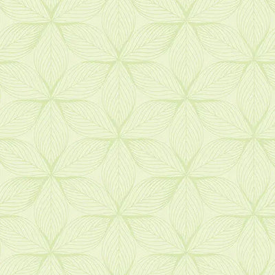 Go with the Flow Star Leaves Light Lime Cotton 44"/45" Fabric Per Yard - Prismatic Fiber Arts