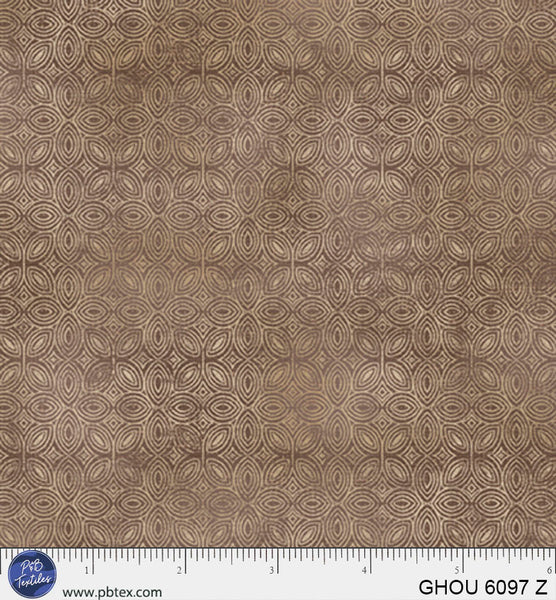 Golden Hour Bronze Tiled Geo Cotton 44”/45” Fabric Per Yard - Prismatic Fiber Arts