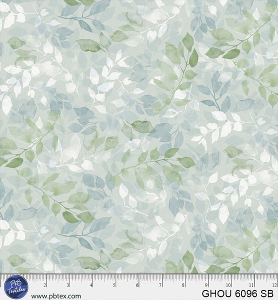 Golden Hour Sky Blue Allover Vines Cotton 44”/45” Fabric Per Yard - Prismatic Fiber Arts