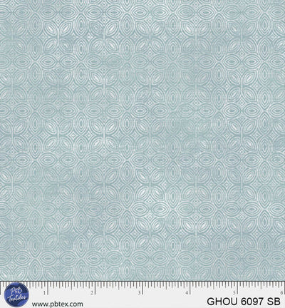Golden Hour Sky Blue Tiled Geo Cotton 44”/45” Fabric Per Yard - Prismatic Fiber Arts