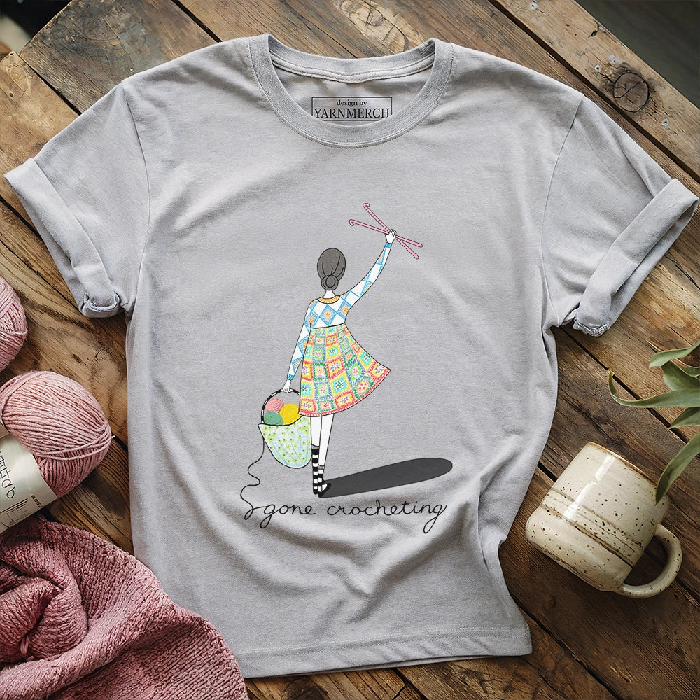 Gone Crocheting T-shirt - Prismatic Fiber Arts