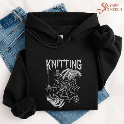 Gothic Knitter Hoodie - Prismatic Fiber Arts