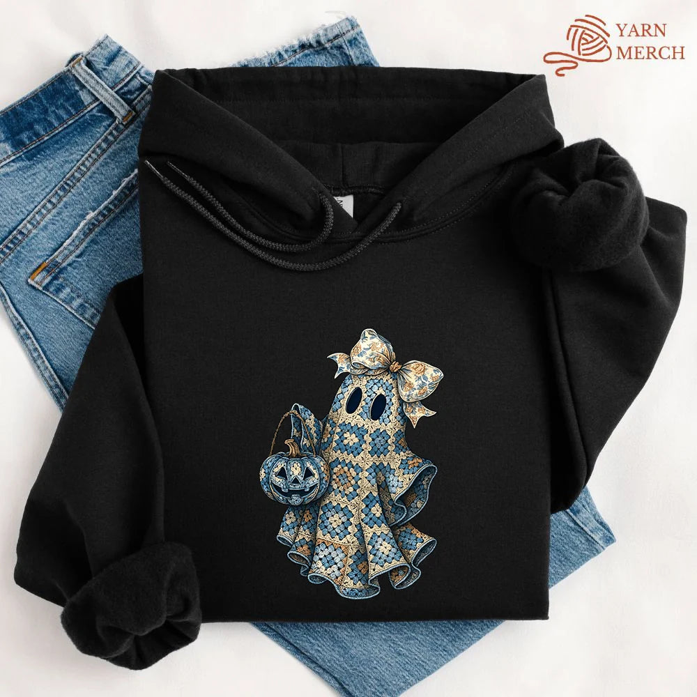 Granny Ghost Hoodie - Prismatic Fiber Arts