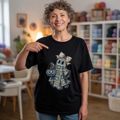 Granny Ghost T-shirt - Prismatic Fiber Arts