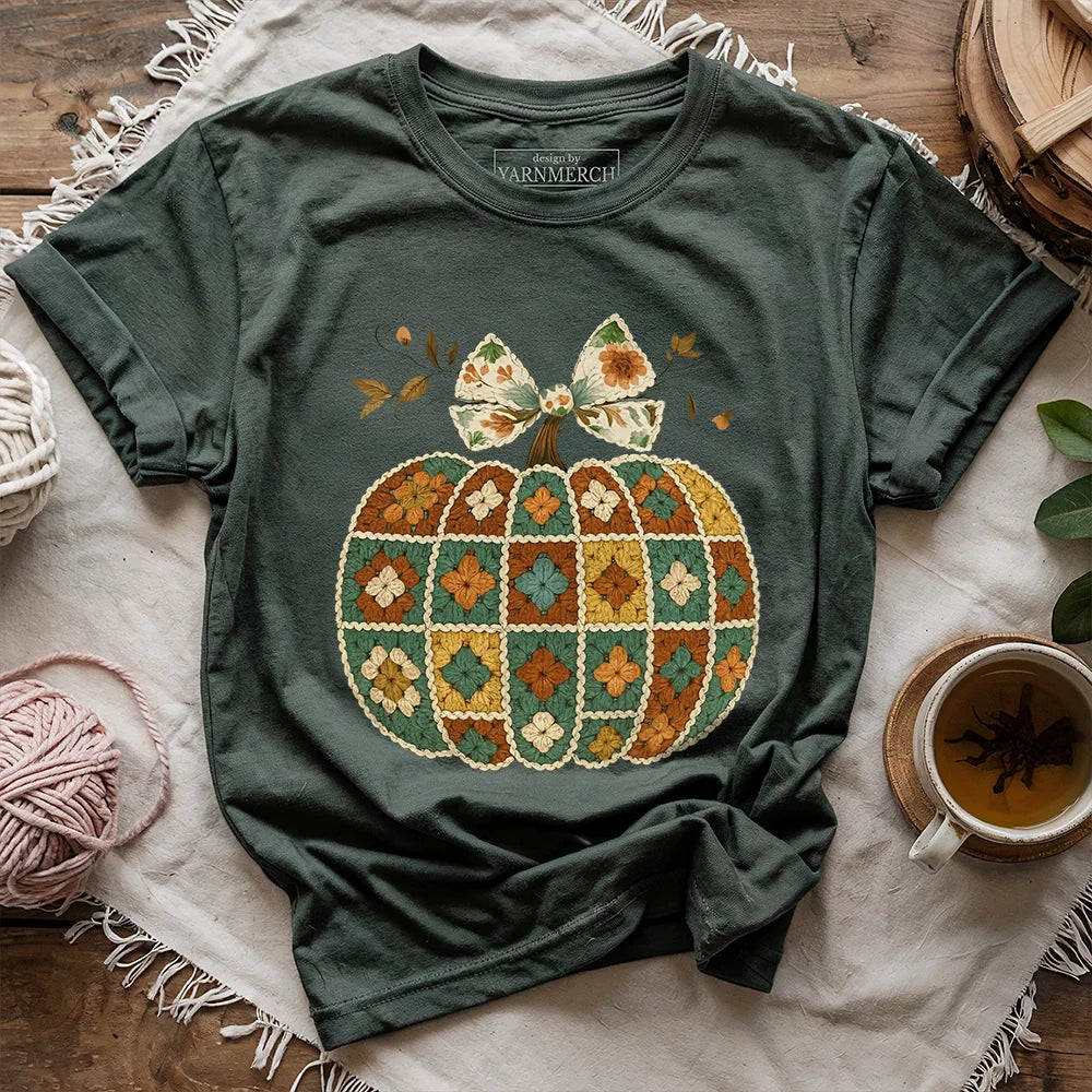 Granny’s Pumpkin T-shirt - Prismatic Fiber Arts