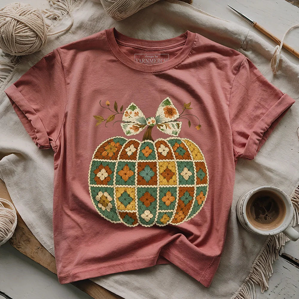 Granny’s Pumpkin T-shirt - Prismatic Fiber Arts