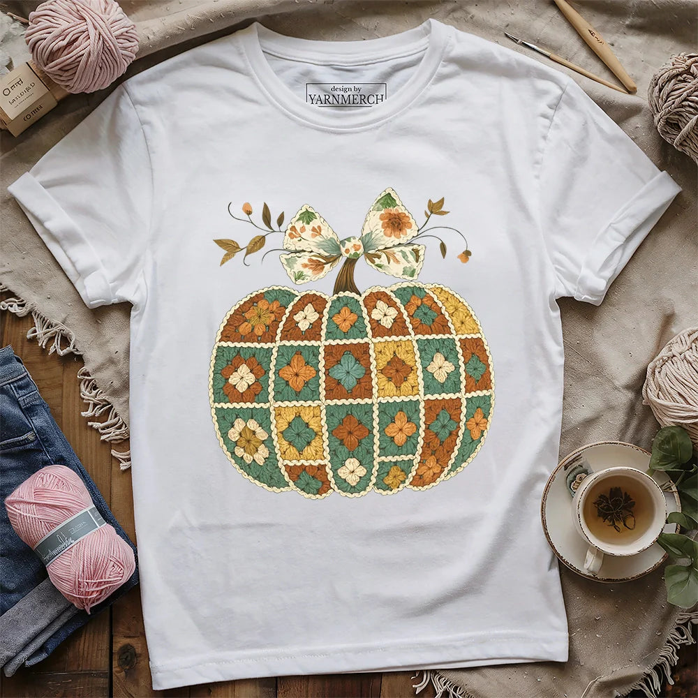 Granny’s Pumpkin T-shirt - Prismatic Fiber Arts