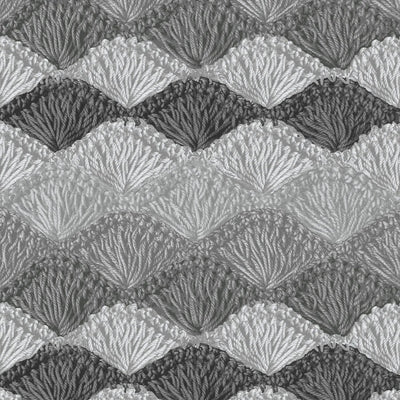 Gray Crochet Charcoal Shell Stitch Cotton Wideback Fabric Per Yard - Prismatic Fiber Arts