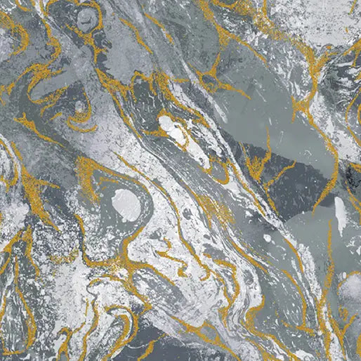 Gray Marbled Earth Cotton 44”/45" Fabric Per Yard - Prismatic Fiber Arts