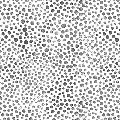 Gray Rainbow Droplets Cotton Wideback Fabric per yard - Prismatic Fiber Arts