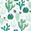 Green And White Sew Succulent Digital Cuddle Ivy Fabric per yard - Prismatic Fiber Arts