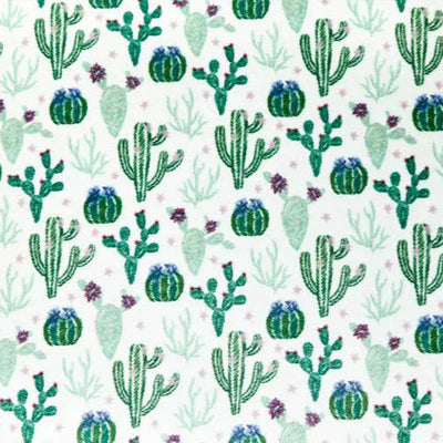 Green And White Sew Succulent Digital Cuddle Ivy Fabric per yard - Prismatic Fiber Arts