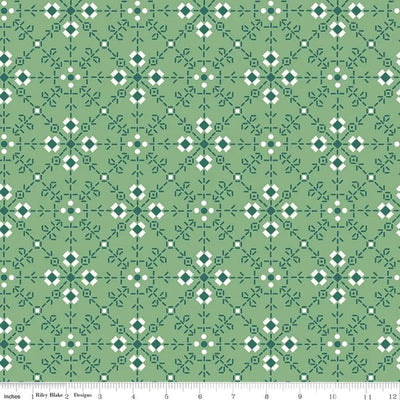 Green Backings Bee Plaid Cotton Wideback Fabric per yard - Prismatic Fiber Arts
