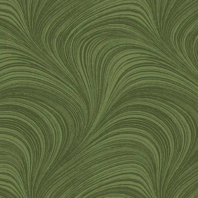 Green Color Wave Texture Flannel Wideback Fabric per yard - Prismatic Fiber Arts