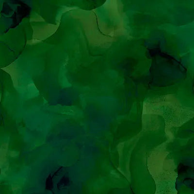 Green Evergreen Aura Watercolor Blender Wideback Cotton Fabric per yard - Prismatic Fiber Arts