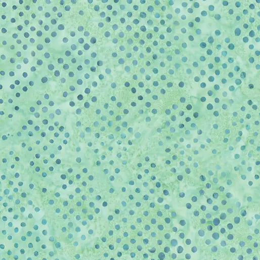 Green Mint Diamond Dots Cotton 44"/45" Fabric Per Yard - Prismatic Fiber Arts
