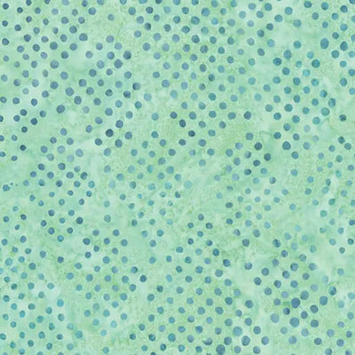 Green Mint Diamond Dots Cotton 44"/45" Fabric Per Yard - Prismatic Fiber Arts