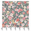 Green/Multi Packed Floral La Fleur Flannel Cotton 42"/43" Fabric Per Yard - Prismatic Fiber Arts