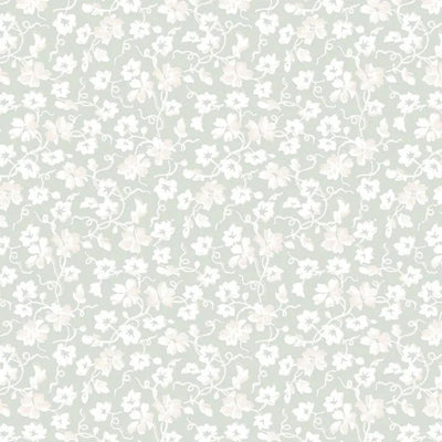Green Packed Ditsy La Fleur Flannel Cotton 42"/43" Fabric Per Yard - Prismatic Fiber Arts