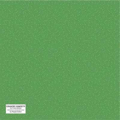 Green Putting Green Cotton 44"/45" Fabric Per Yard - Prismatic Fiber Arts