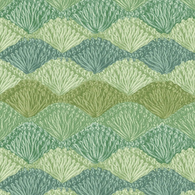 Green Crochet Sage Shell Stitch Cotton Wideback Fabric Per Yard - Prismatic Fiber Arts