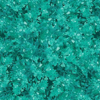 Green Teal Mirage Cotton Wideback Fabric per yard - Prismatic Fiber Arts