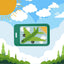 Green Airplane Cross Stitch Kit - Prismatic Fiber Arts