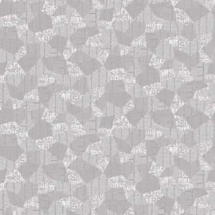Grey Abstract Cotton Wideback Fabric per yard - Prismatic Fiber Arts