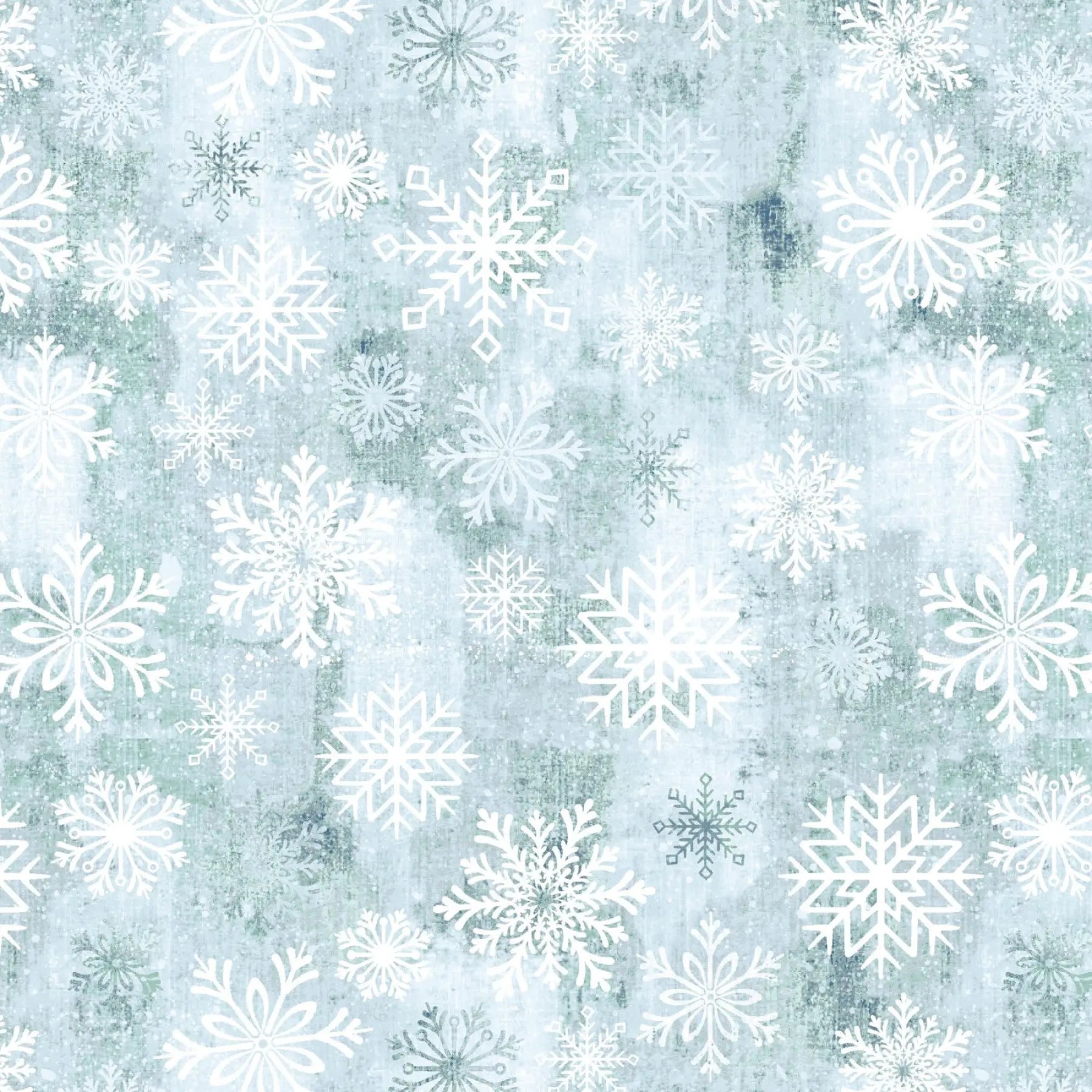 Grey Breeze Snowflake Toss Dot Cotton Wideback Fabric per yard - Prismatic Fiber Arts