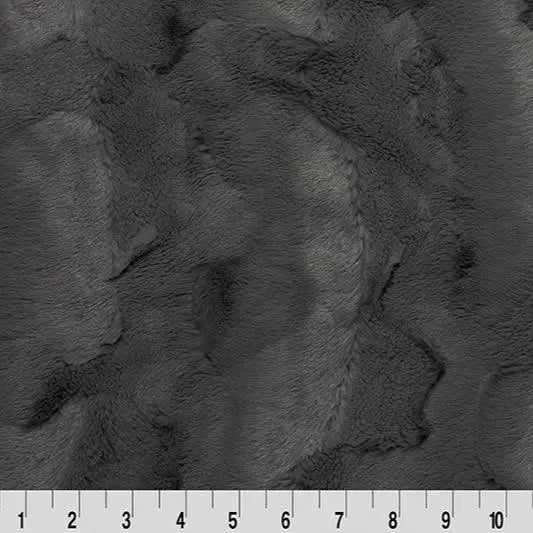 Grey Charcoal Luxe Cuddle Mirage 80" Fabric per yard - Prismatic Fiber Arts