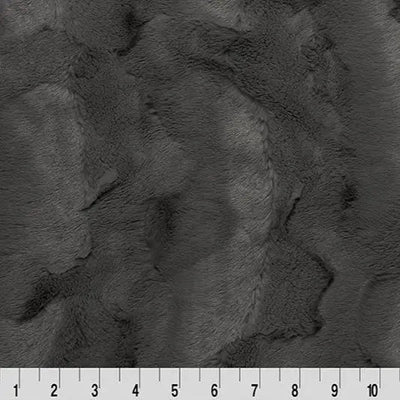 Grey Charcoal Luxe Cuddle Mirage 80" Fabric per yard - Prismatic Fiber Arts