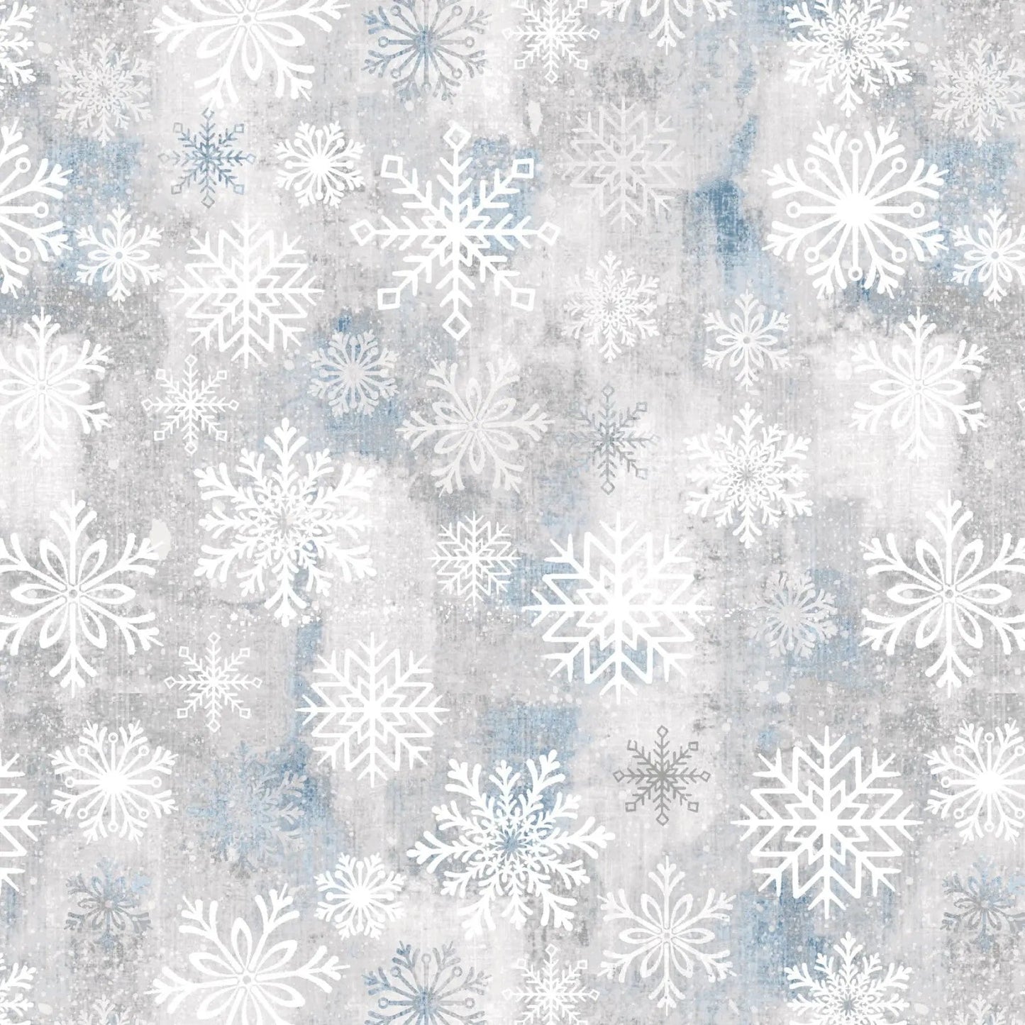 Grey Fossil Snowflake Toss Dot Cotton Wideback Fabric per yard - Prismatic Fiber Arts