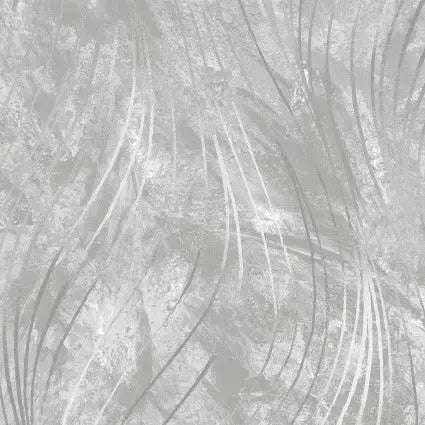 Grey Go With The Flow Cotton Wideback Fabric per yard - Prismatic Fiber Arts