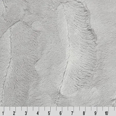 Grey Silver Luxe Cuddle Mirage 80" Fabric per yard - Prismatic Fiber Arts