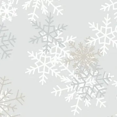 Grey Snowflakes Wideback Cotton Fabric per yard - Prismatic Fiber Arts