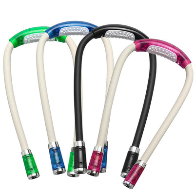 LED Night Light Flexible Knitting Crocheting Book Light Handsfree Reading Lamp Indoor Lighting in 4 Colors - Prismatic Fiber Arts