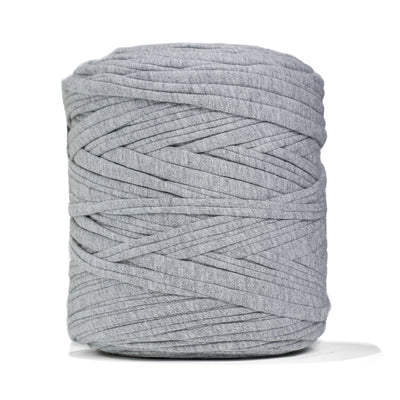 Recycled T-Shirt Fabric Yarn - Gray Color - Prismatic Fiber Arts