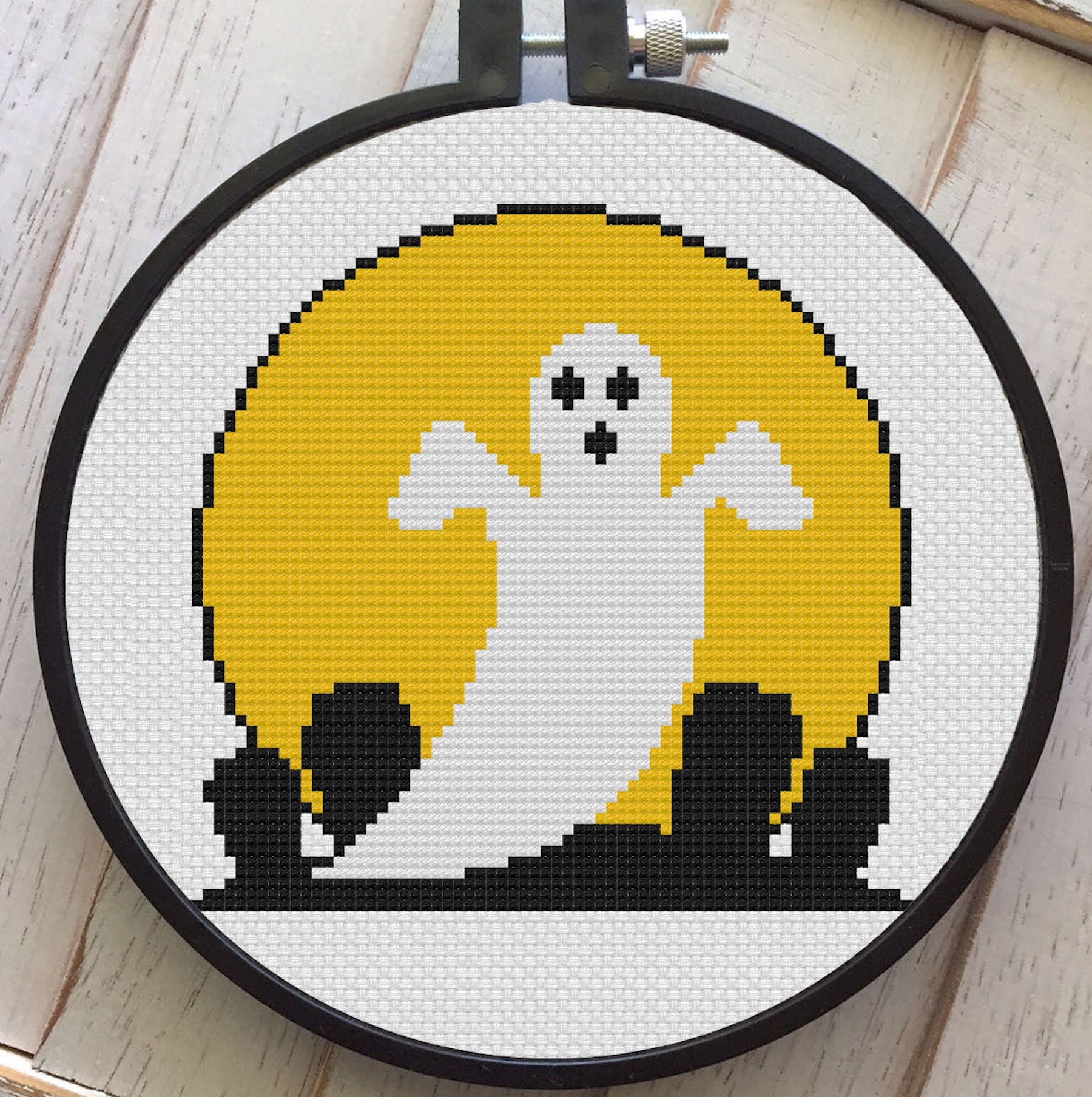 Vintage Halloween Ghost Cemetery Counted Cross Stitch DIY KIT Intermediate - Prismatic Fiber Arts