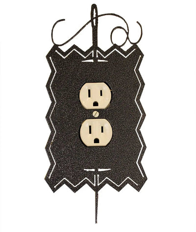 Hand Painted Needle & Thread Single Outlet Cover - Prismatic Fiber Arts
