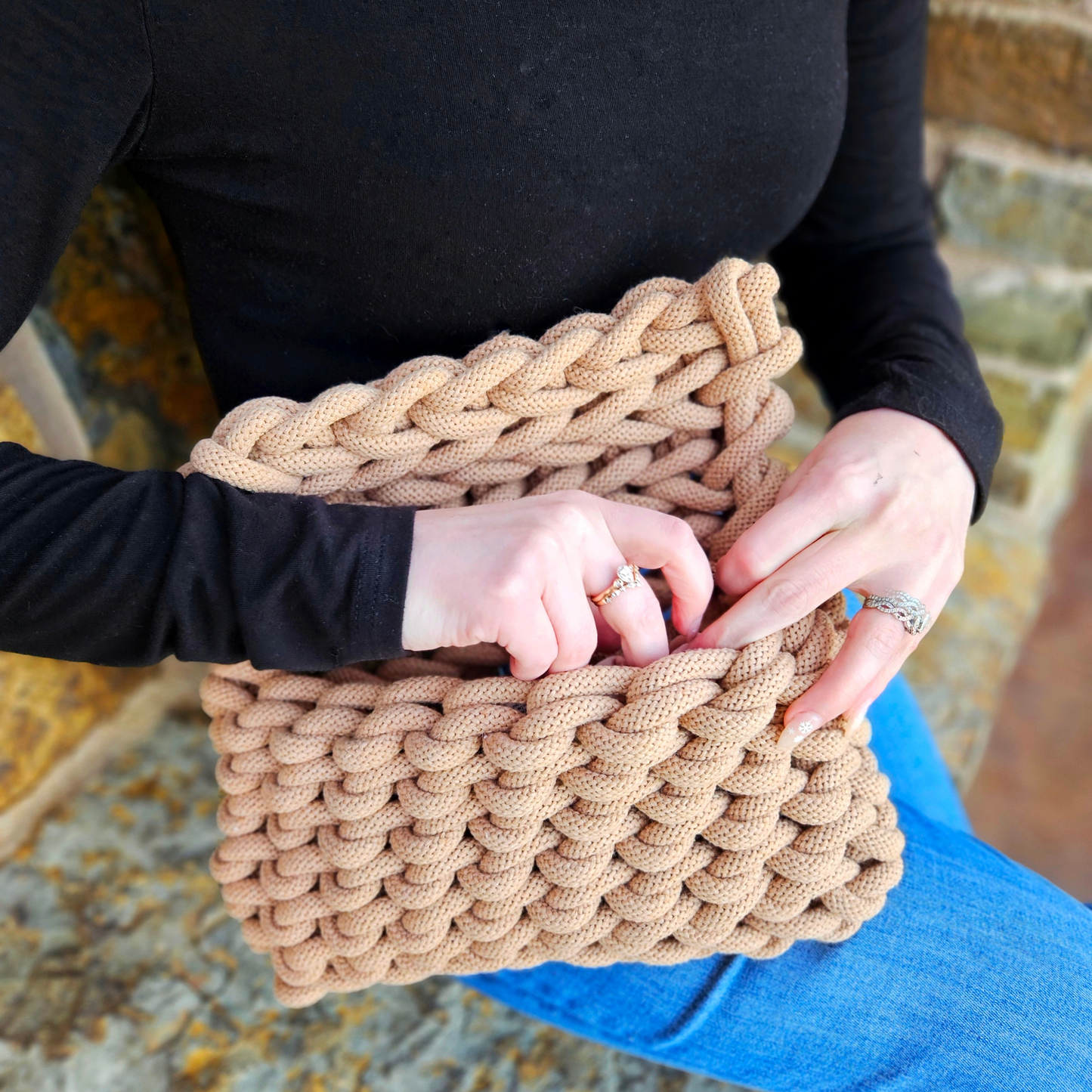 Hand Crochet Clutch DIY Kit by Ganxxet x Cord + Quartz - Prismatic Fiber Arts