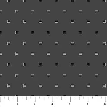 Hashtag Gray Dewfall Cotton 44"/45" Fabric Per Yard - Prismatic Fiber Arts