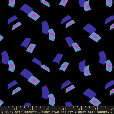 Hello Alice Black Falling Aces Cotton 43"/44" Fabric Per Yard - Prismatic Fiber Arts