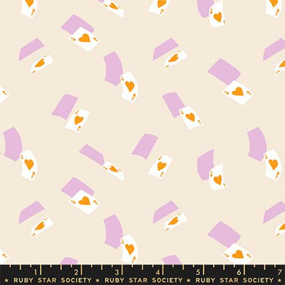 Hello Alice Shell Falling Aces Cotton 43"/44" Fabric Per Yard - Prismatic Fiber Arts