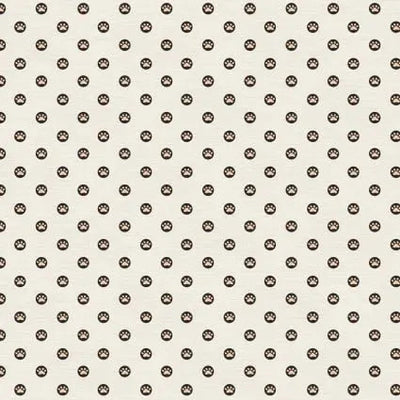 Here Kitty, Kitty Polka Paws Cream 43"/44" Fabric Per Yard - Prismatic Fiber Arts